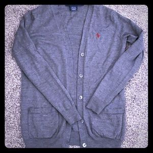 Grey Polo Cardigan